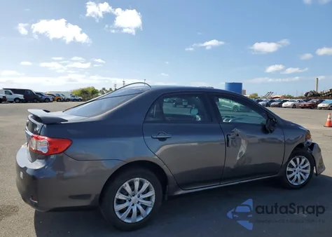 2012 Toyota Corolla Base z USA, uszkodzony, nr VIN 2T1BU4EE9CC760964